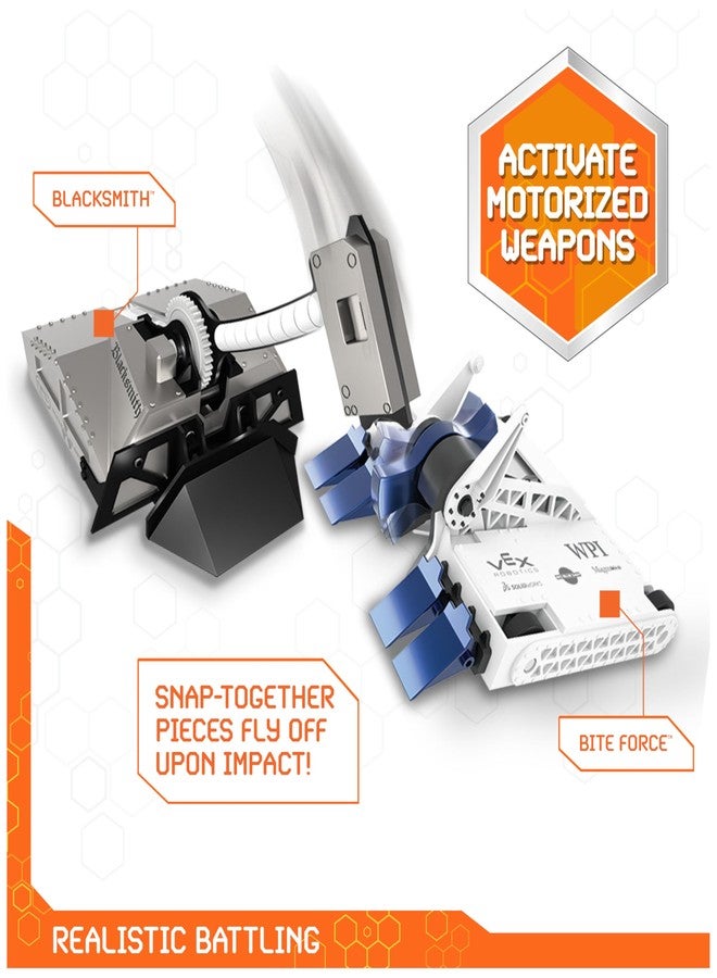 روبوتات سداسية لعبة روبوتات التحكم عن بعد للأطفال من هيكس بوتس، تتضمن أكثر من 20 قطعة، مناسبة للأولاد والبنات من عمر 8 سنوات فما فوق، مع بطاريات مرفقة. لعبة تعليمية للأطفال من عمر 8 سنوات فما فوق، تتضمن بطاريات. - Image 3